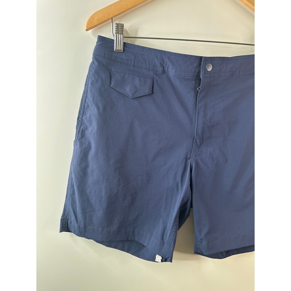 J. Crew Men's Eco Pool Shorts Swim Trunks Navy Blue 7" Inseam J0057 Size 32 - Picture 3 of 16
